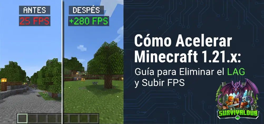 Cómo quitar el LAG en Minecraft 1.21.11 (Guía 2026)