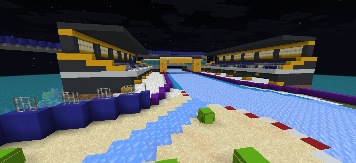 Minecraft Ice Track Starting Grid
