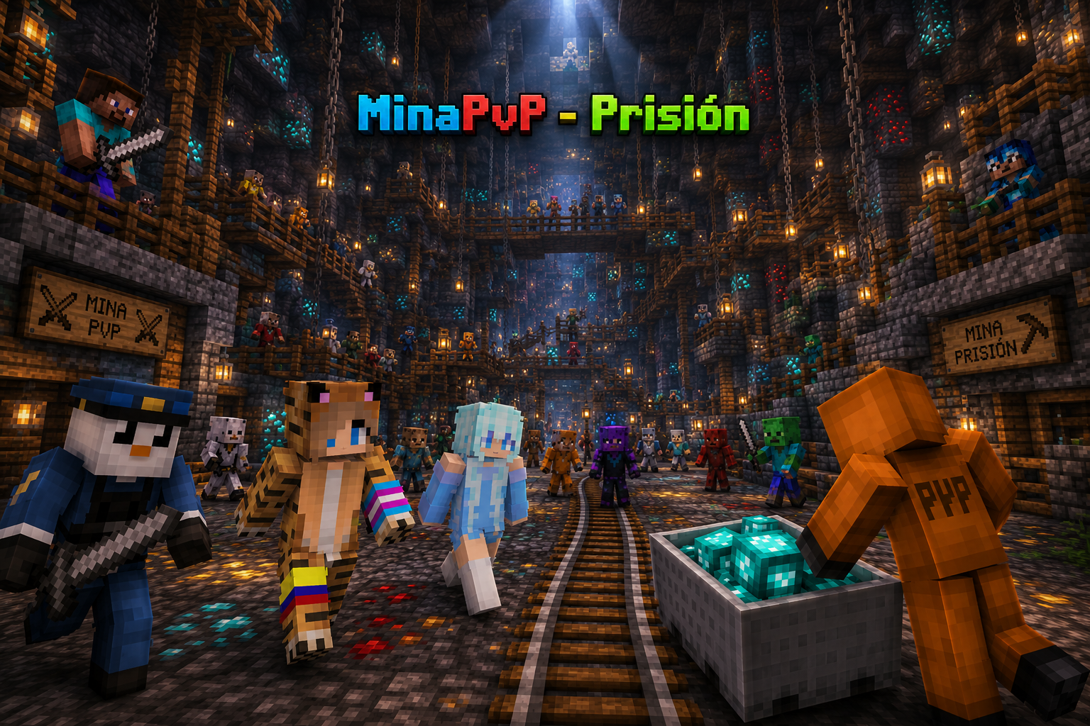 ⛏️Evento especial de MinaPvP — Prisión⚔️