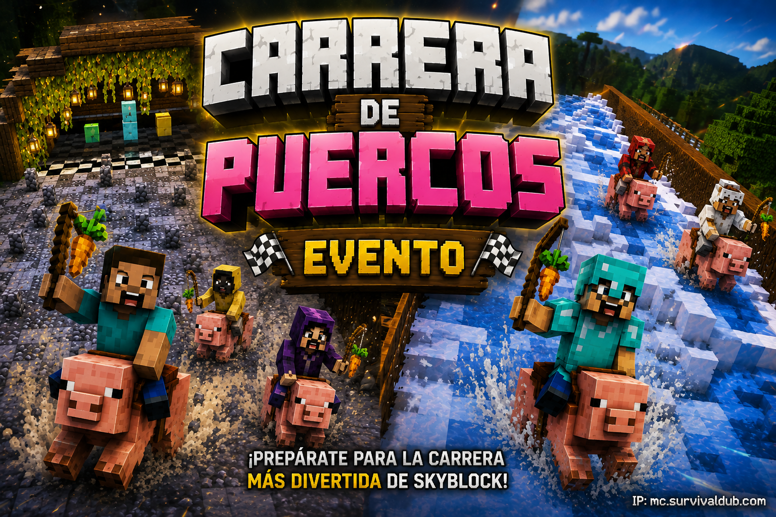 🐷 ¡GRAN EVENTO: CARRERA DE PUERCOS EN SURVIVALDUB! 🐷